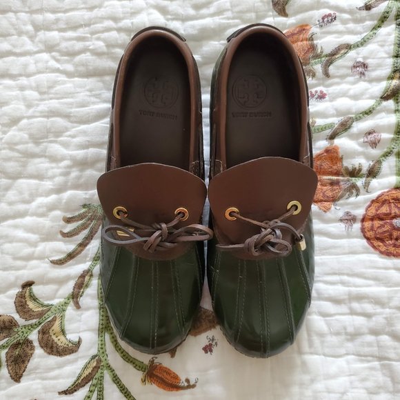 Tory Burch Shoes - Tory Burch Duck Rain Shoes, Sz 9, EUC